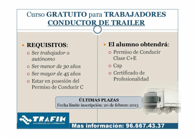 Curso GRATUITO para OBTENER CERTIFICADO de PROFESIONALIDAD de Camión y Autobús