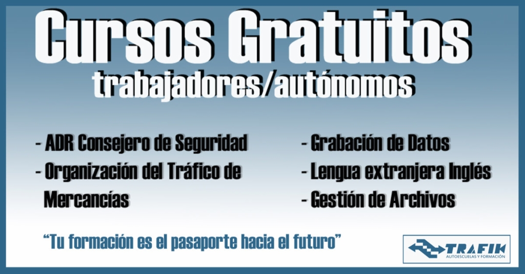 CURSOS GRATUITOS - Trabajadores y autónomos